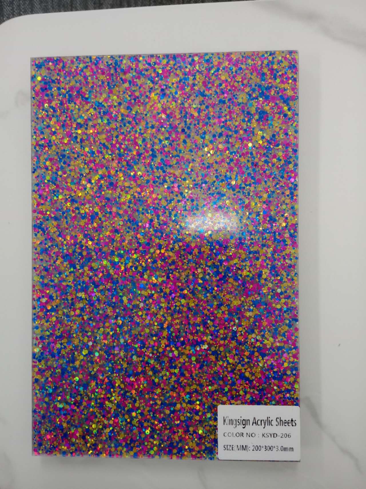 GLITTER ACRYLIC SHEETS PINK 3 MM A4 210 mm x 297 mm ON SPECIAL DON'T MISS OUT