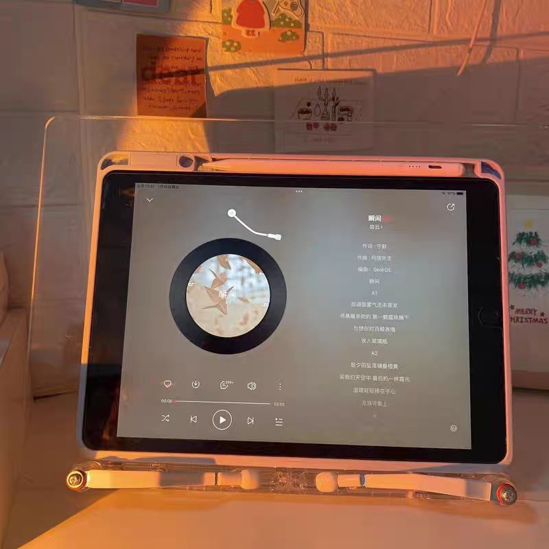 Adjustable Transparent Acrylic Laptop Tablet Reading Book Desk iPad Stand Holder