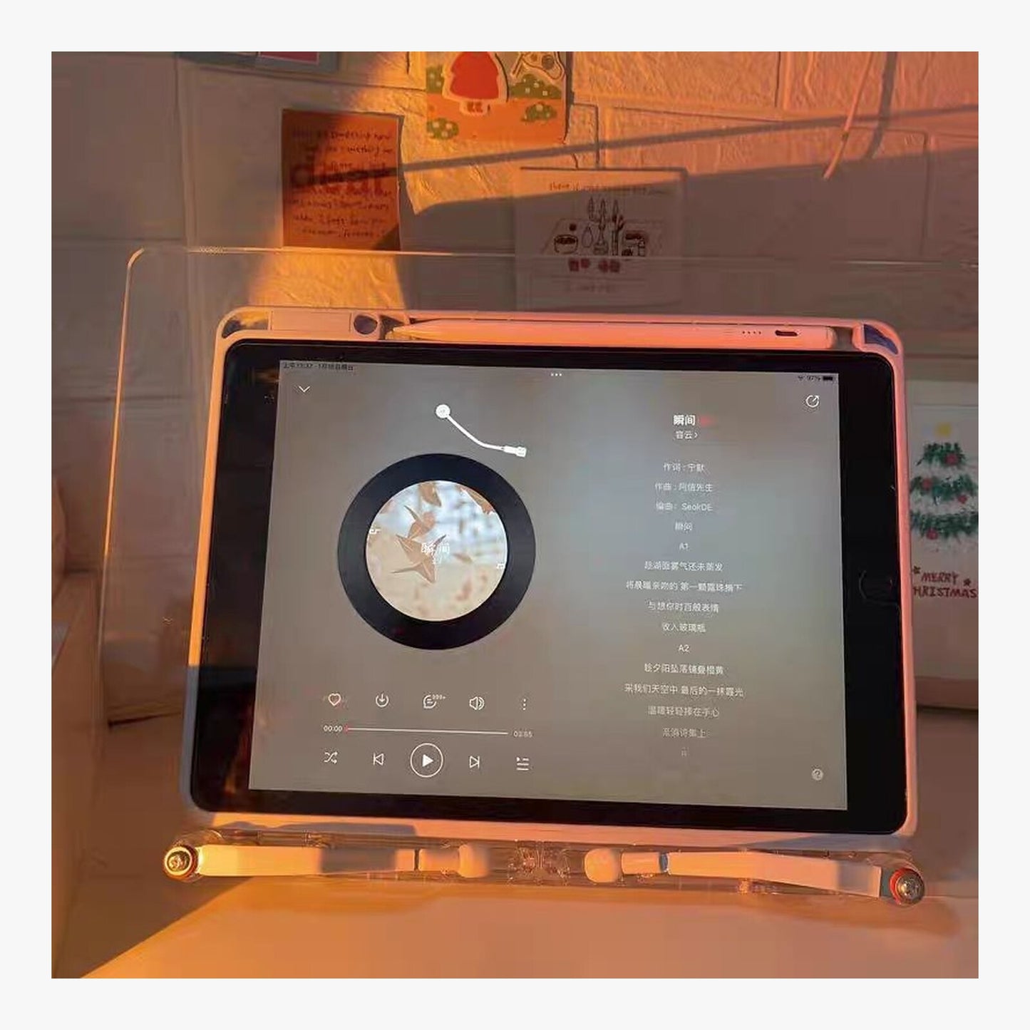 Adjustable Transparent Acrylic Laptop Tablet Reading Book Desk iPad Stand Holder – product view 7