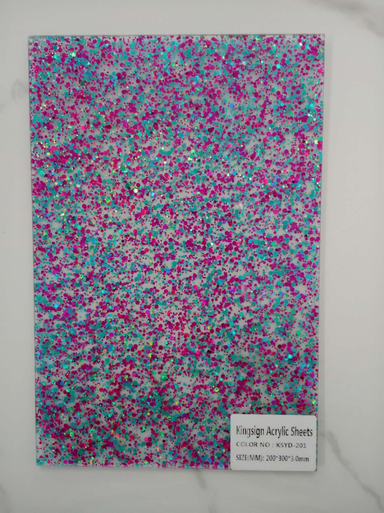 GLITTER ACRYLIC SHEETS PINK 3 MM A4 210 mm x 297 mm ON SPECIAL DON'T MISS OUT