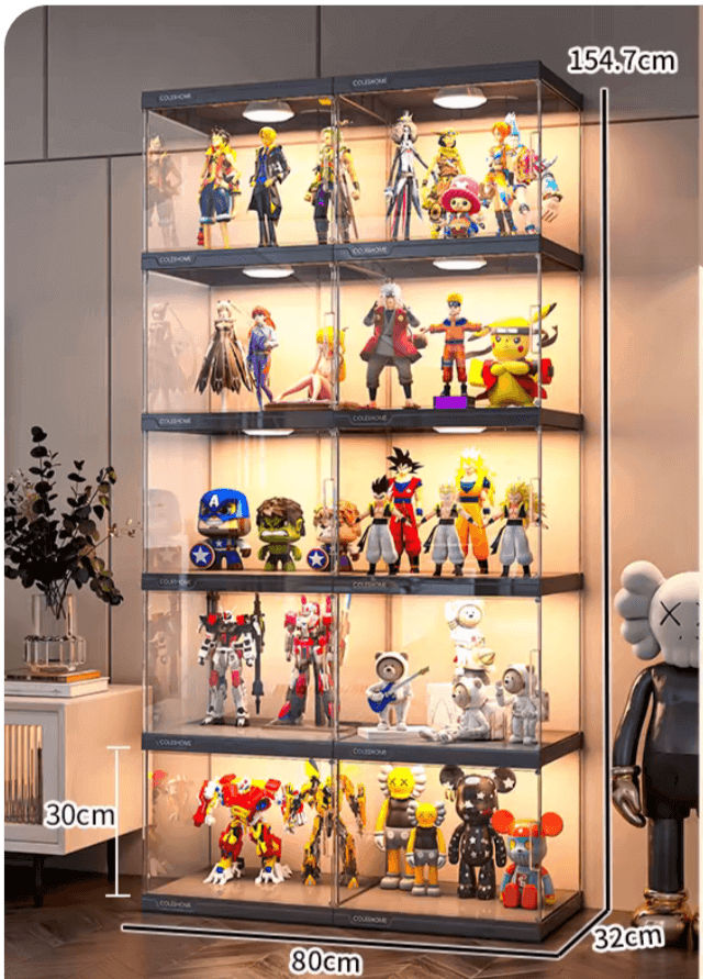 ACRYLIC FIGURE LEGO DISPLAY CABINET HOUSEHOLD ORNAMENTS PRODUCT MODEL IMITATION GLASS GUNDAM STORAGE TOY DISPLAY RACK - KINGSIGN ACRYLIC