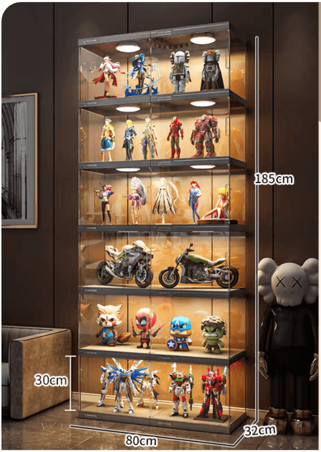 ACRYLIC FIGURE LEGO DISPLAY CABINET HOUSEHOLD ORNAMENTS PRODUCT MODEL IMITATION GLASS GUNDAM STORAGE TOY DISPLAY RACK - KINGSIGN ACRYLIC