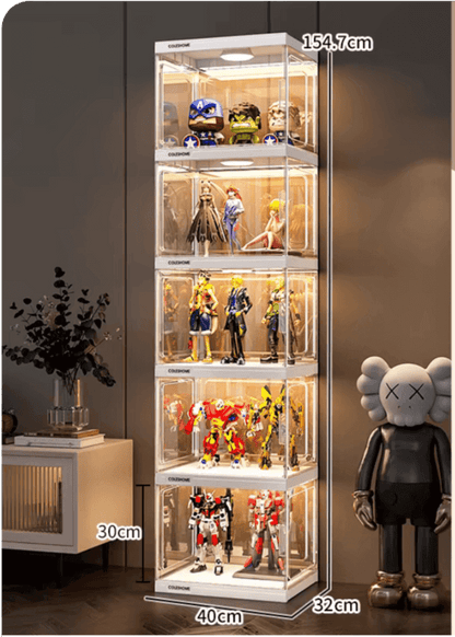 ACRYLIC FIGURE LEGO DISPLAY CABINET HOUSEHOLD ORNAMENTS PRODUCT MODEL IMITATION GLASS GUNDAM STORAGE TOY DISPLAY RACK - KINGSIGN ACRYLIC