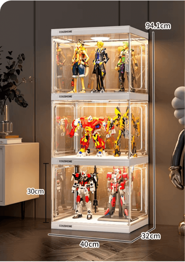 ACRYLIC FIGURE LEGO DISPLAY CABINET HOUSEHOLD ORNAMENTS PRODUCT MODEL IMITATION GLASS GUNDAM STORAGE TOY DISPLAY RACK - KINGSIGN ACRYLIC