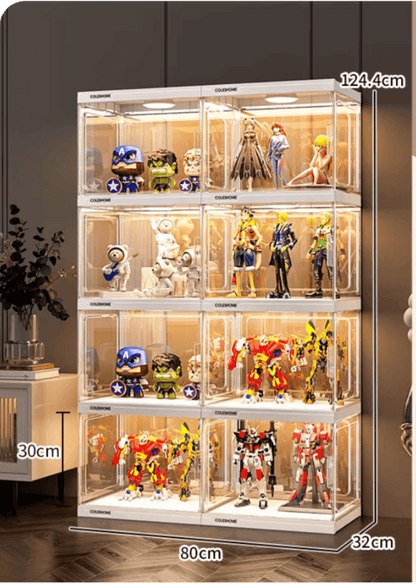 ACRYLIC FIGURE LEGO DISPLAY CABINET HOUSEHOLD ORNAMENTS PRODUCT MODEL IMITATION GLASS GUNDAM STORAGE TOY DISPLAY RACK - KINGSIGN ACRYLIC