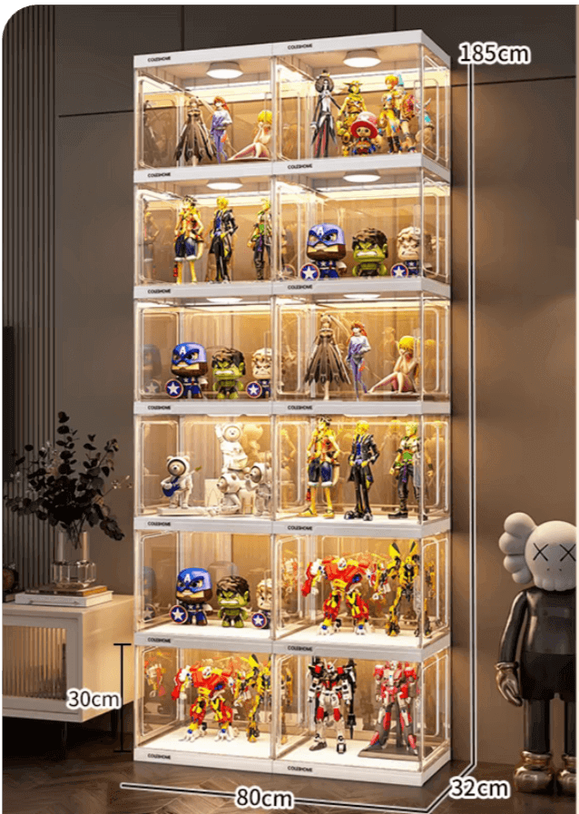 ACRYLIC FIGURE LEGO DISPLAY CABINET HOUSEHOLD ORNAMENTS PRODUCT MODEL IMITATION GLASS GUNDAM STORAGE TOY DISPLAY RACK - KINGSIGN ACRYLIC