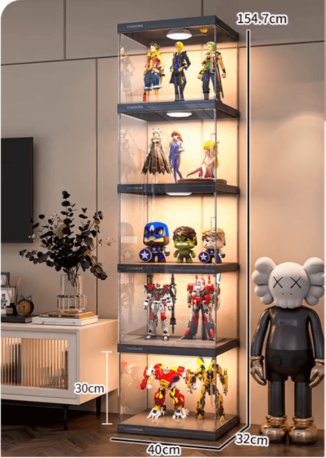 ACRYLIC FIGURE LEGO DISPLAY CABINET HOUSEHOLD ORNAMENTS PRODUCT MODEL IMITATION GLASS GUNDAM STORAGE TOY DISPLAY RACK - KINGSIGN ACRYLIC