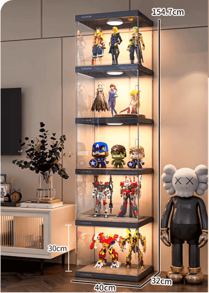 ACRYLIC FIGURE LEGO DISPLAY CABINET HOUSEHOLD ORNAMENTS PRODUCT MODEL IMITATION GLASS GUNDAM STORAGE TOY DISPLAY RACK - KINGSIGN ACRYLIC