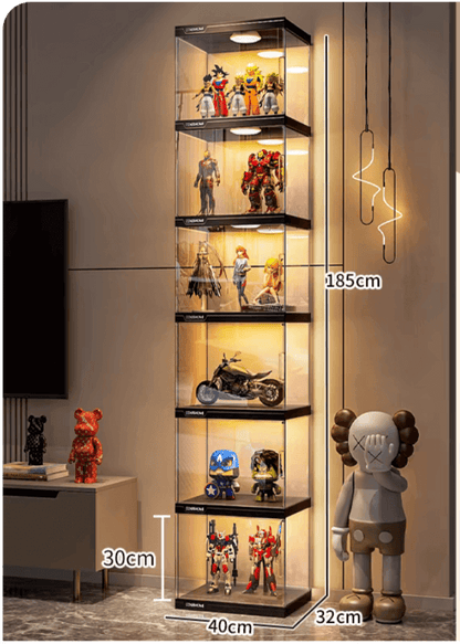 ACRYLIC FIGURE LEGO DISPLAY CABINET HOUSEHOLD ORNAMENTS PRODUCT MODEL IMITATION GLASS GUNDAM STORAGE TOY DISPLAY RACK - KINGSIGN ACRYLIC