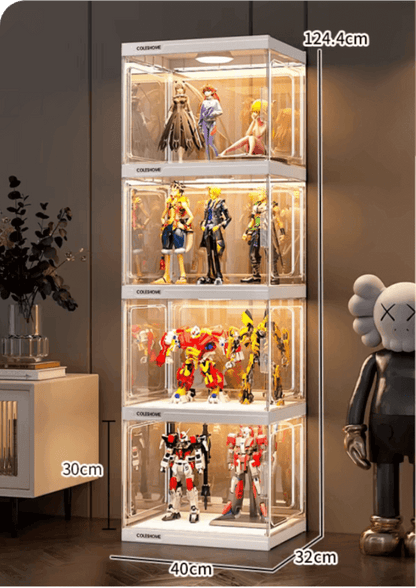 ACRYLIC FIGURE LEGO DISPLAY CABINET HOUSEHOLD ORNAMENTS PRODUCT MODEL IMITATION GLASS GUNDAM STORAGE TOY DISPLAY RACK - KINGSIGN ACRYLIC