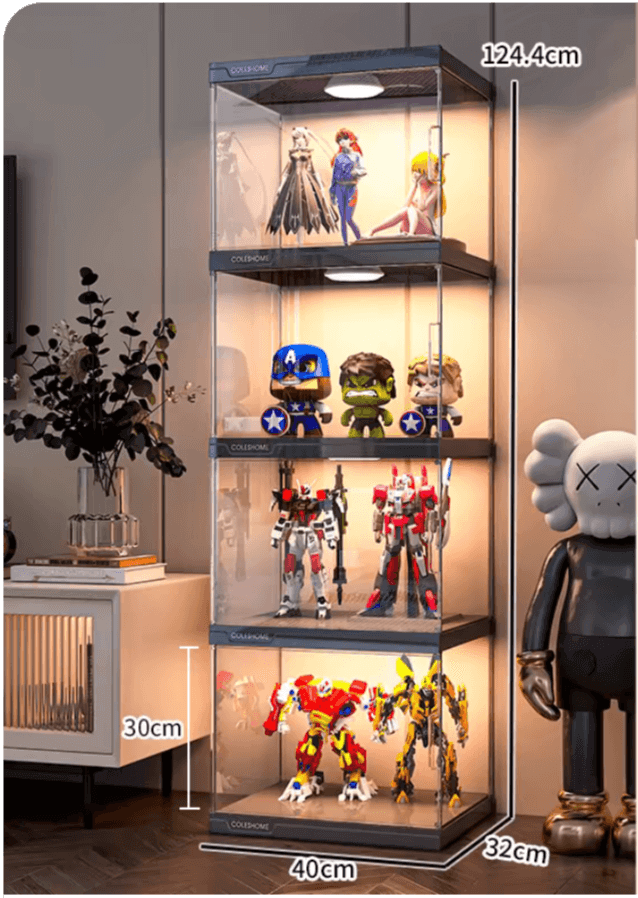 ACRYLIC FIGURE LEGO DISPLAY CABINET HOUSEHOLD ORNAMENTS PRODUCT MODEL IMITATION GLASS GUNDAM STORAGE TOY DISPLAY RACK - KINGSIGN ACRYLIC