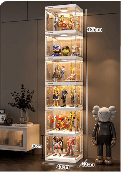 ACRYLIC FIGURE LEGO DISPLAY CABINET HOUSEHOLD ORNAMENTS PRODUCT MODEL IMITATION GLASS GUNDAM STORAGE TOY DISPLAY RACK - KINGSIGN ACRYLIC