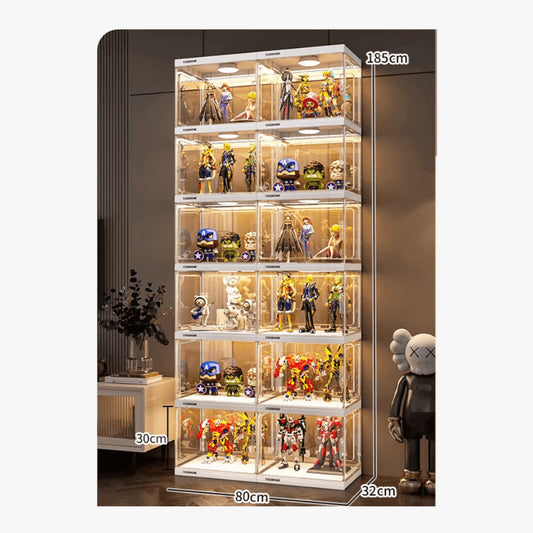3/4/5/6 Layers Large Clear Perspex Display Cabinet Case – product image