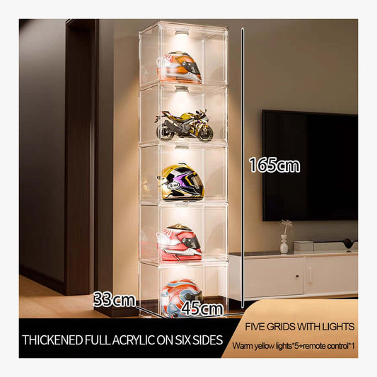 3/4/5 Layers Large Clear Perspex Display Cabinet Case – product image