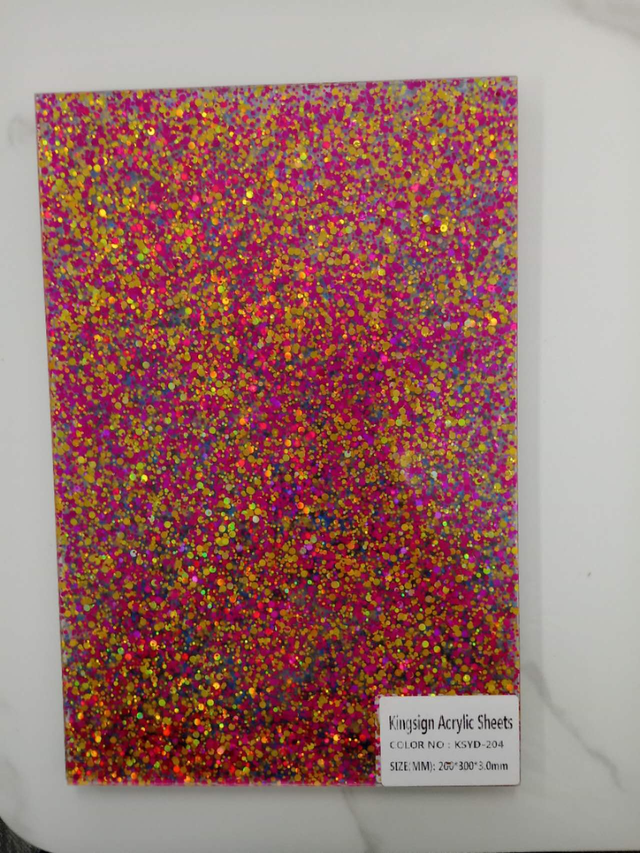 GLITTER ACRYLIC SHEETS PINK 3 MM A4 210 mm x 297 mm ON SPECIAL DON'T MISS OUT