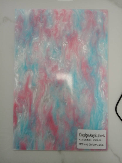 GLITTER ACRYLIC SHEETS PINK 3 MM A4 210 mm x 297 mm ON SPECIAL DON'T MISS OUT