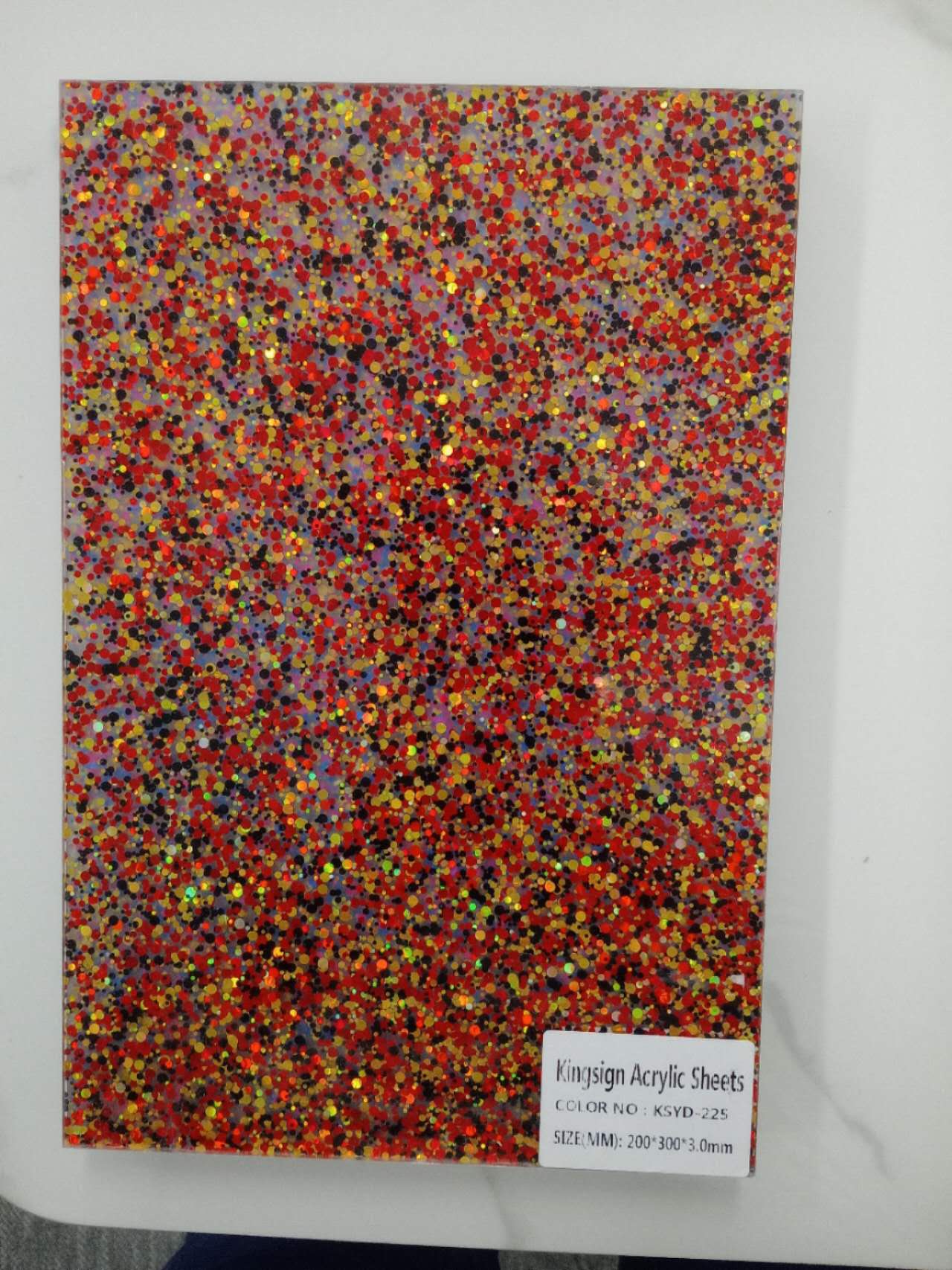GLITTER ACRYLIC SHEETS PINK 3 MM A4 210 mm x 297 mm ON SPECIAL DON'T MISS OUT