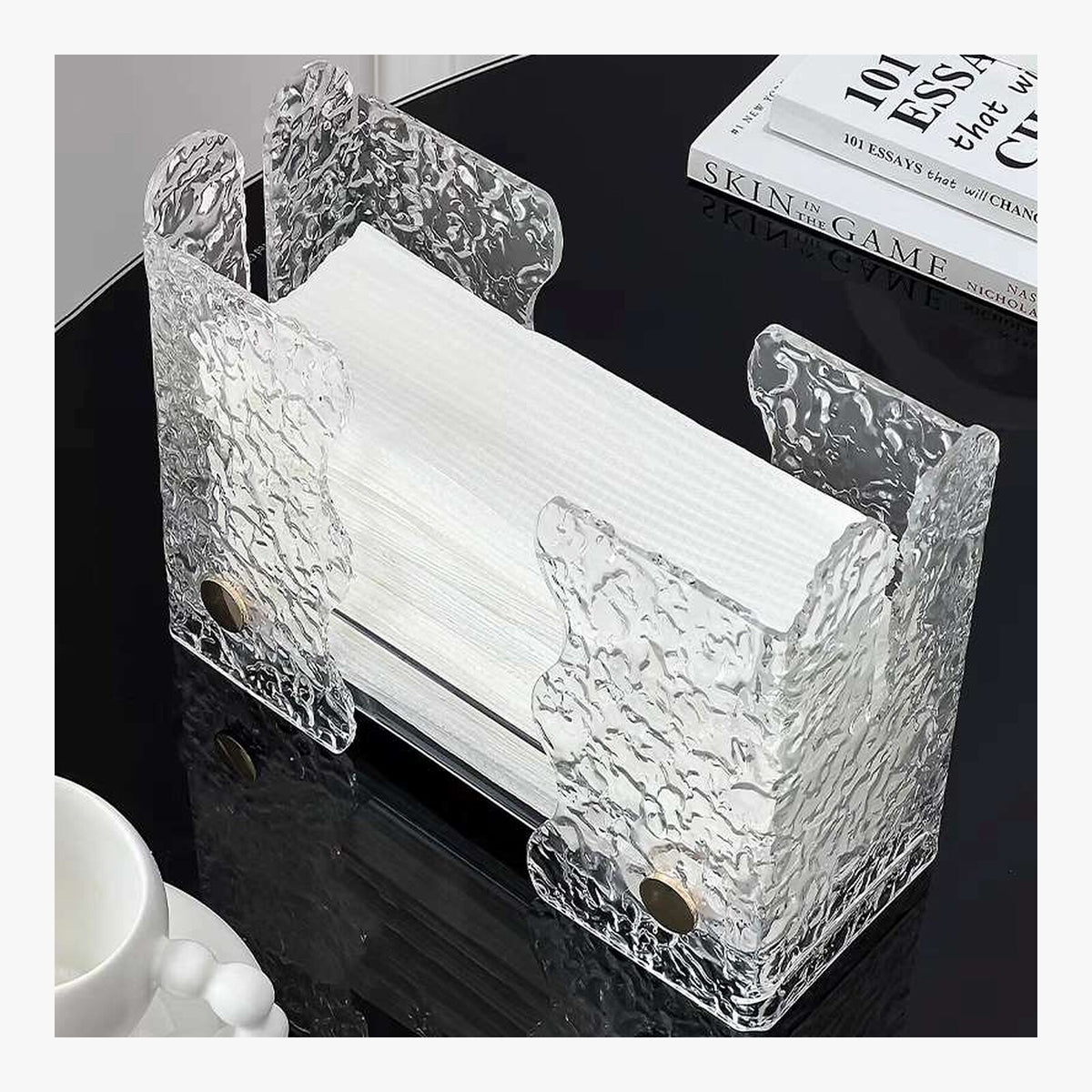 Crystal Acrylic Hand Towel Holder – product view 6