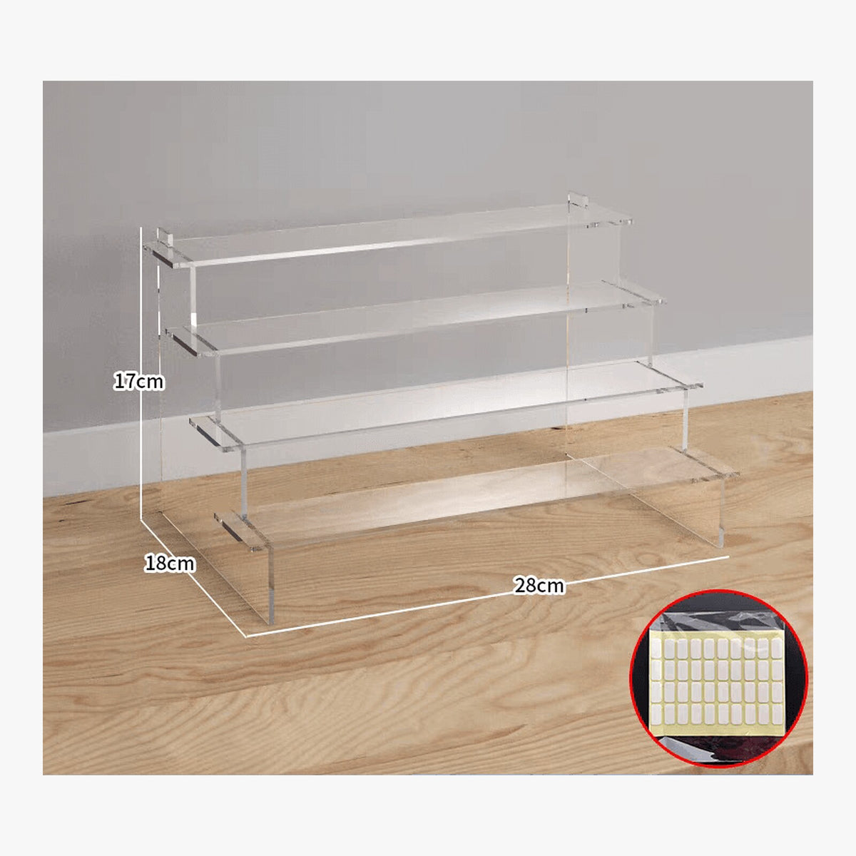 Clear Perspex Acrylic Display Ladders – product view 3