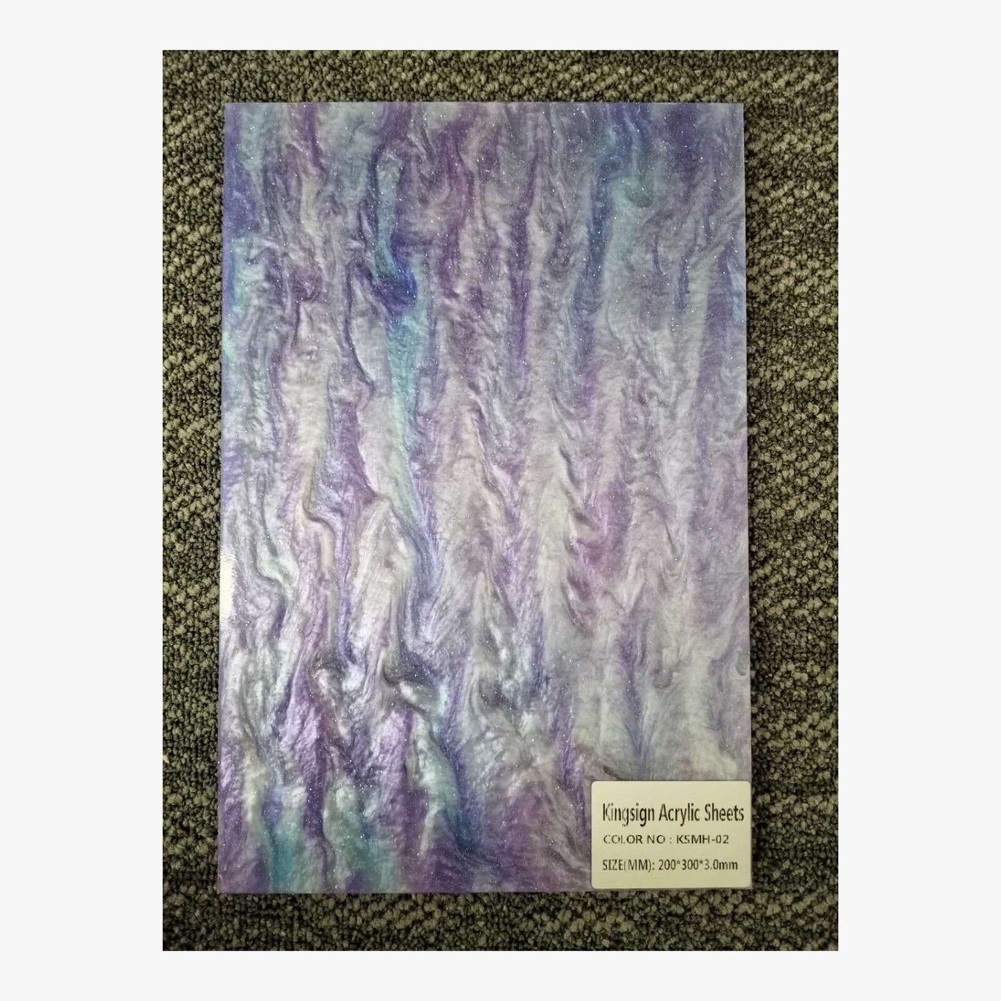 Coral Pink Pearl Marble Acrylic Sheet – KSMH-01 – product view 4