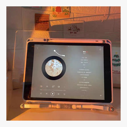 Adjustable Transparent Acrylic Laptop Tablet Reading Book Desk iPad Stand Holder – product view 7
