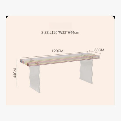 Rainbow Acrylic Bench – product view 8