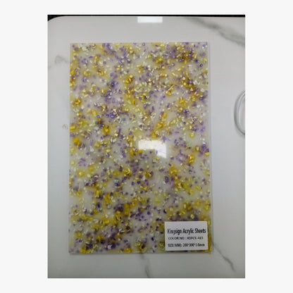 Aqua Crystal Glitter Acrylic Sheet – KSFCS-422 – product view 2