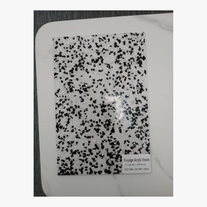 Red Confetti Clear Glitter Acrylic Sheet – KSCD-11 – product view 3