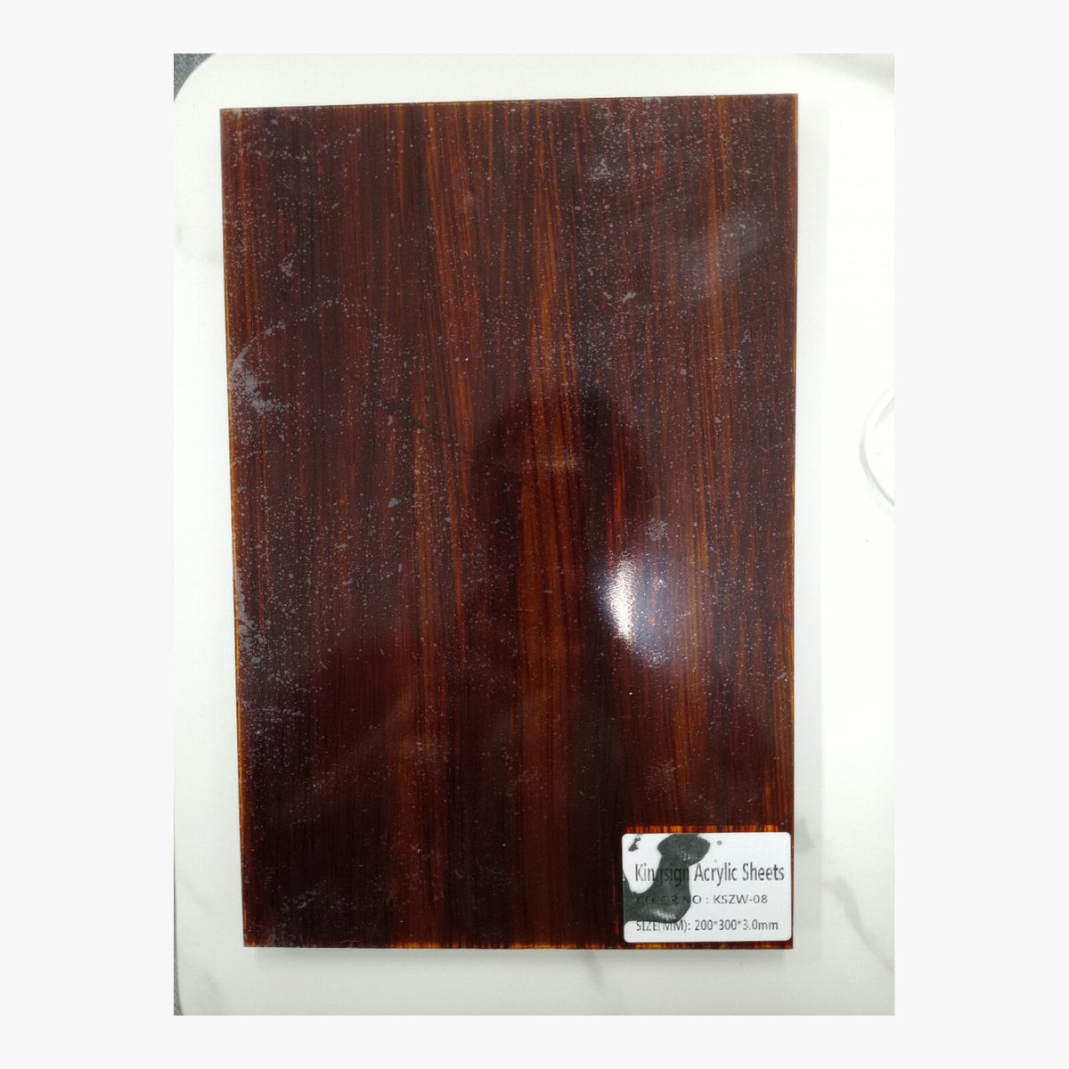 Black & White Veined Marble Acrylic Sheet – KSZW-06 – product view 4