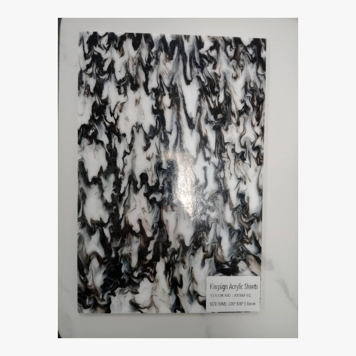 Ocean Blue & White Marble Acrylic Sheet – KSSW-20 – product view 5