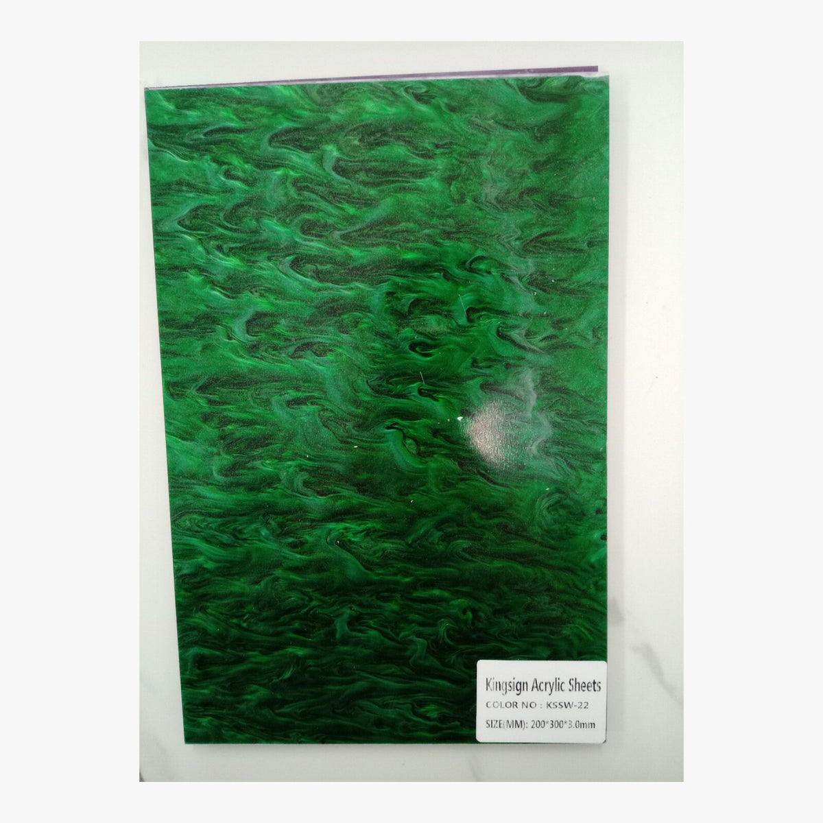 Ocean Blue & White Marble Acrylic Sheet – KSSW-20 – product view 6