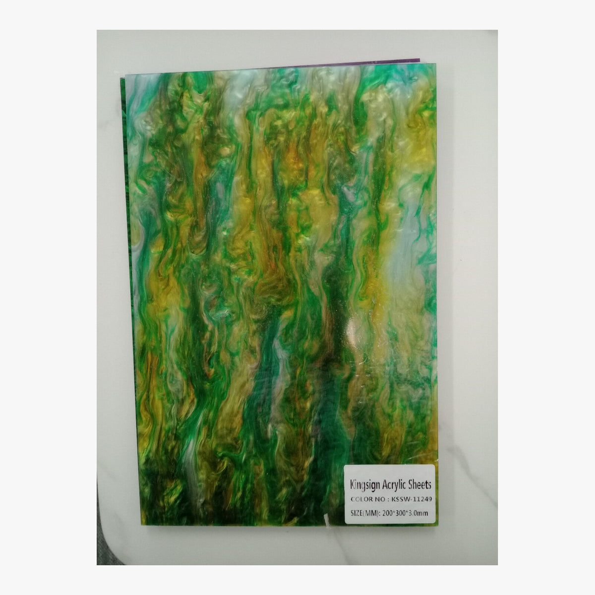 Ocean Blue & White Marble Acrylic Sheet – KSSW-20 – product view 7