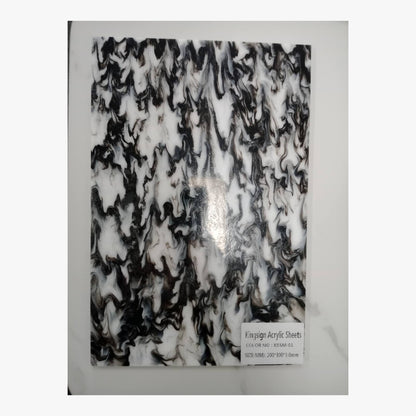Forest Green & White Marble Acrylic Sheet – KSSM-07 – product view 2