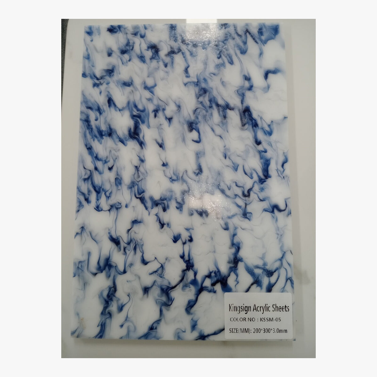 Forest Green & White Marble Acrylic Sheet – KSSM-07 – product view 3
