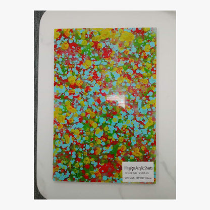Bumblebee Black, Yellow & White Terrazzo Acrylic Sheet – KSCP-01 – product view 3
