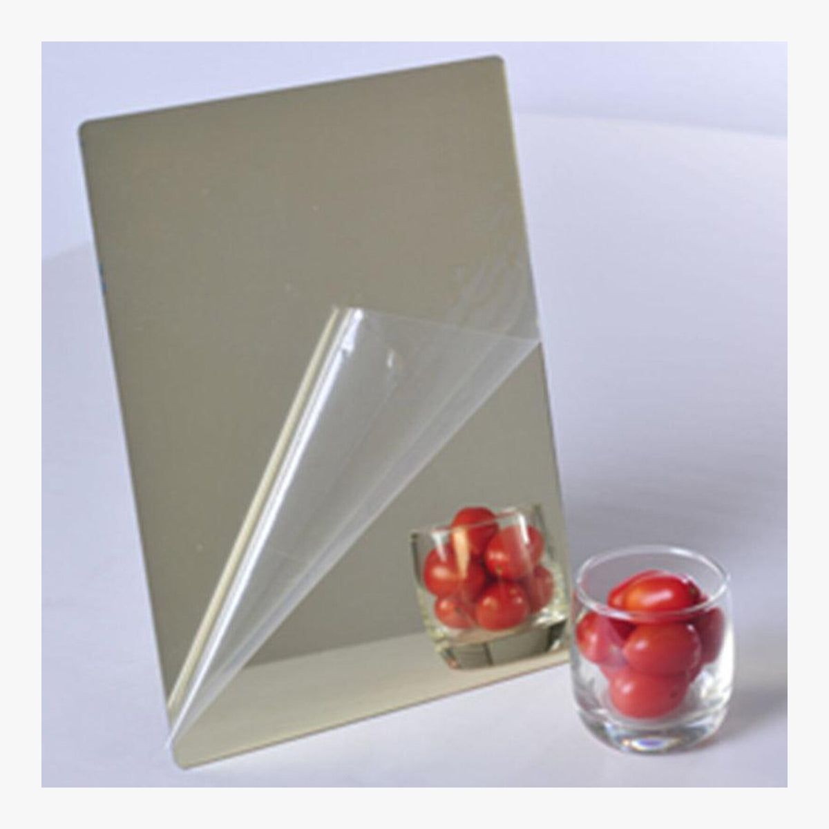 Silver & Gold Acrylic Mirror Sheet – 2–3mm – product view 2