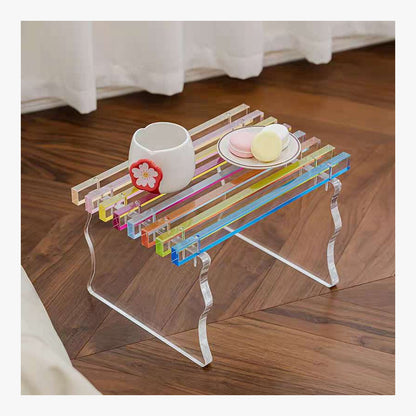 Rainbow Acrylic Bench – product view 2