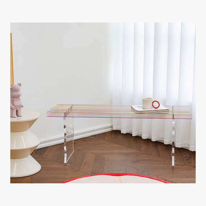 Rainbow Acrylic Bench – product view 4
