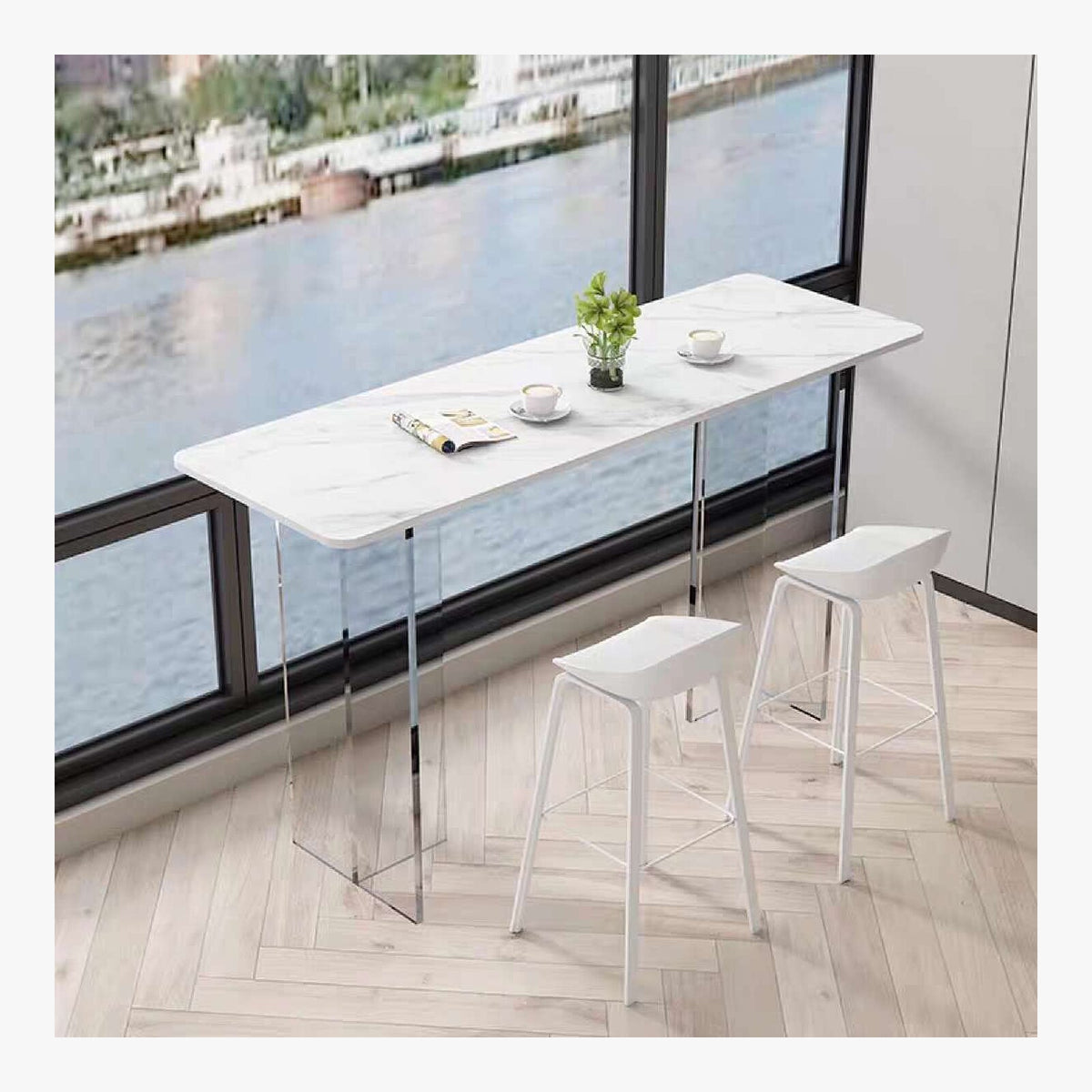 Acrylic Sintered Stone Table – product view 2