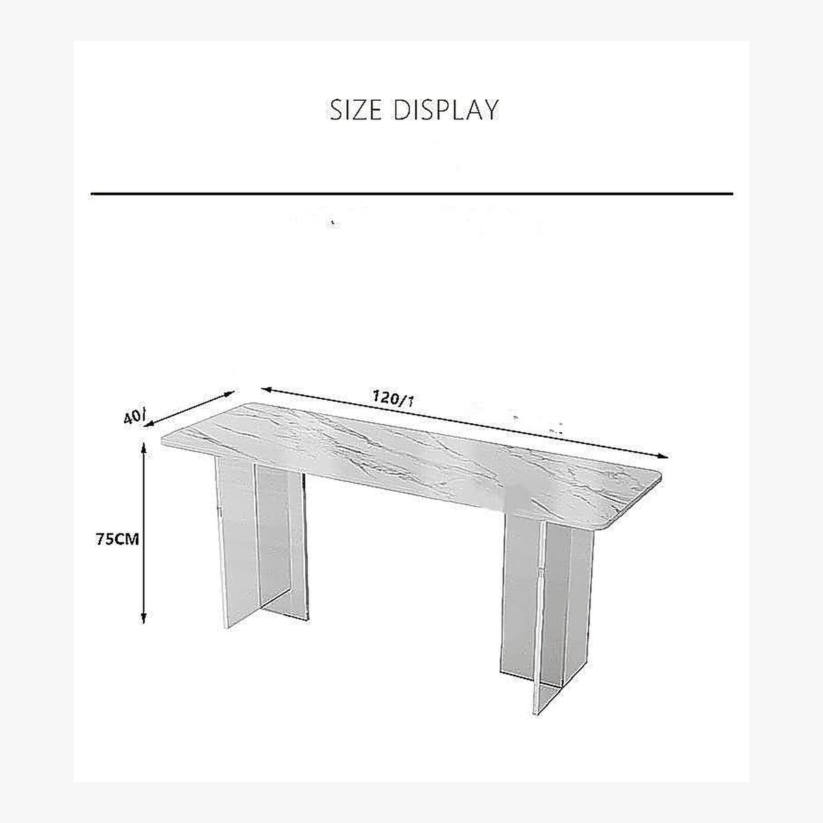 Acrylic Sintered Stone Table – product view 6