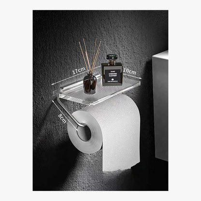 Acrylic Shelf Toilet Paper Holder – product view 7