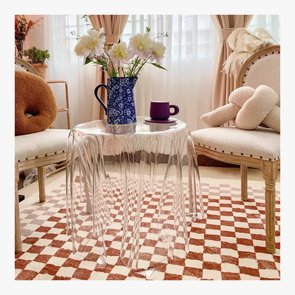 Modern Colorful Transparent Acrylic Tea Table – product view 2