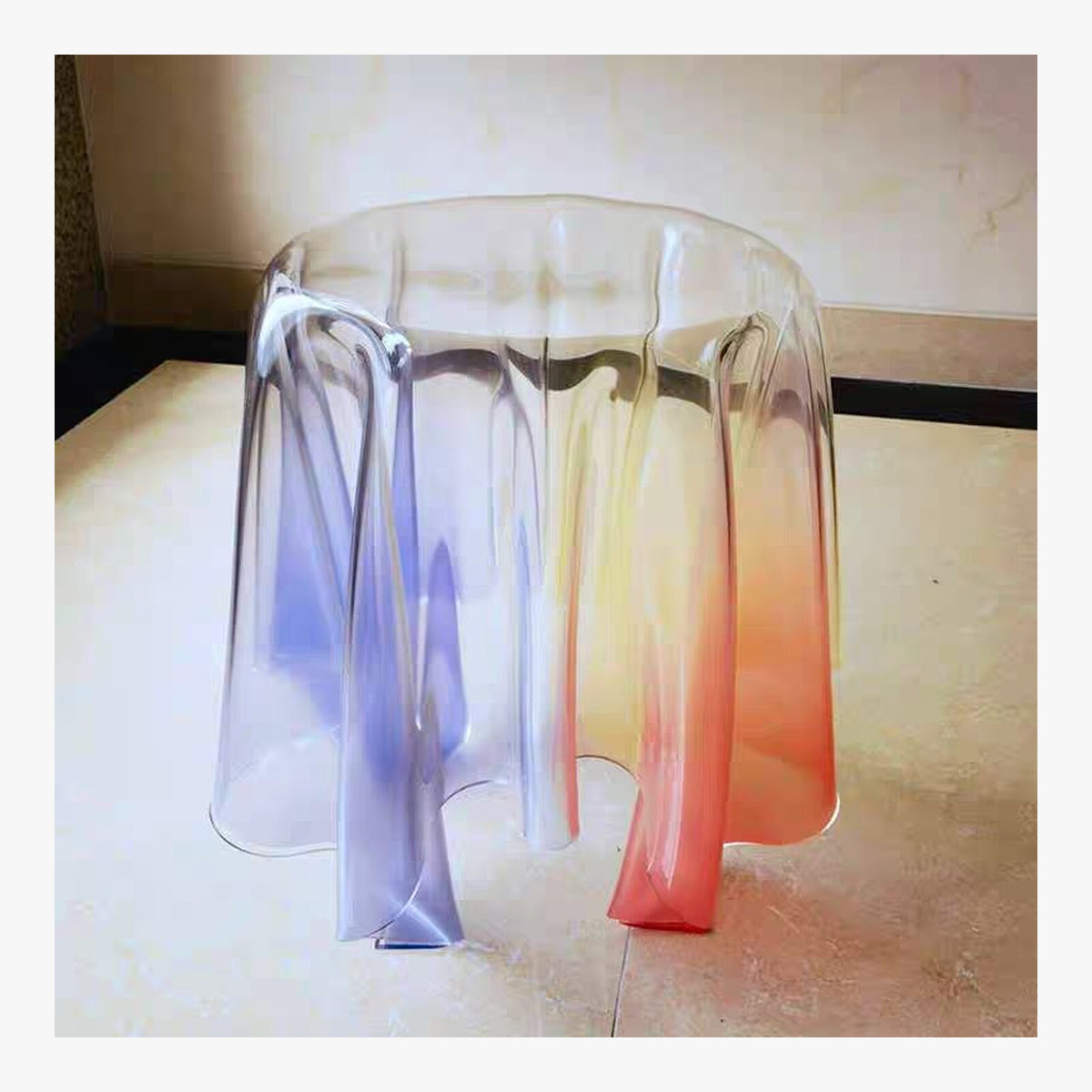 Modern Colorful Transparent Acrylic Tea Table – product view 8