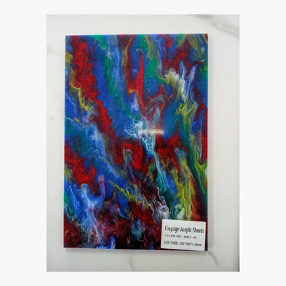 Rainbow Swirl Marble Acrylic Sheet – KSFLC-05 – product view 6