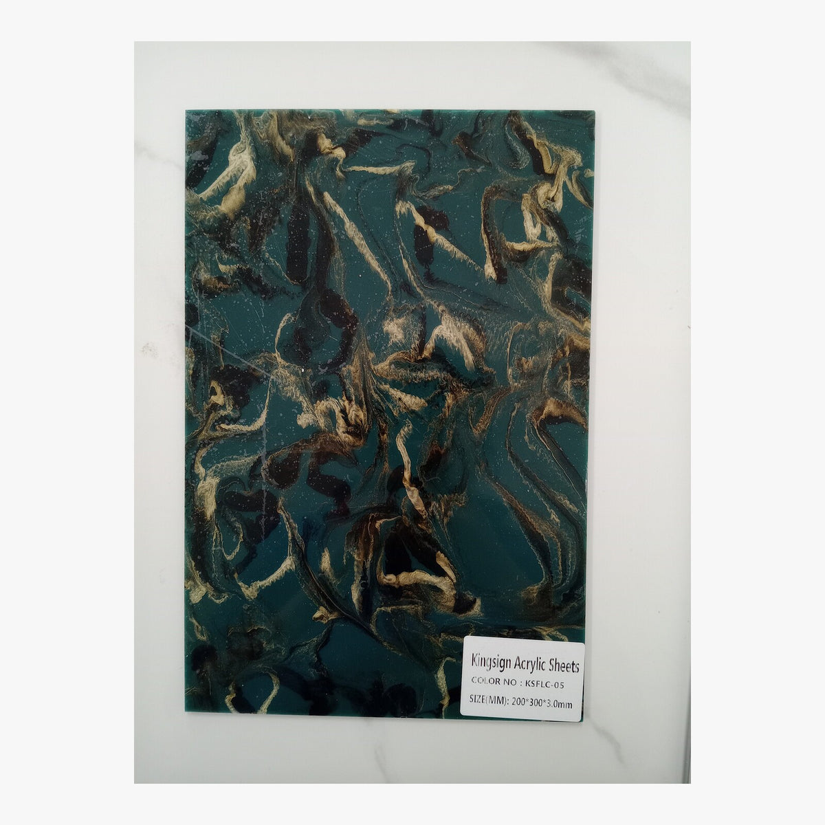 Rainbow Swirl Marble Acrylic Sheet – KSFLC-05 – product view 8