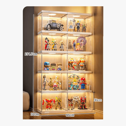 3/4/5/6 Layers Large Clear Perspex Display Cabinet Case – product view 2