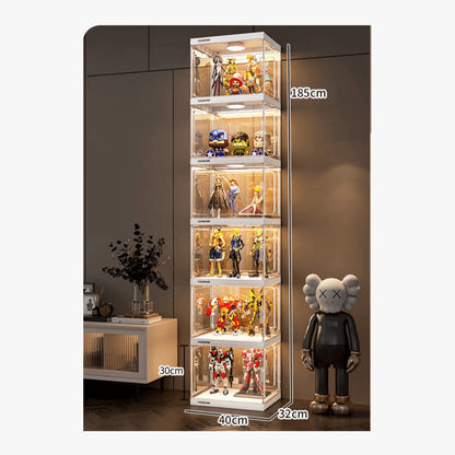 3/4/5/6 Layers Large Clear Perspex Display Cabinet Case – product view 4
