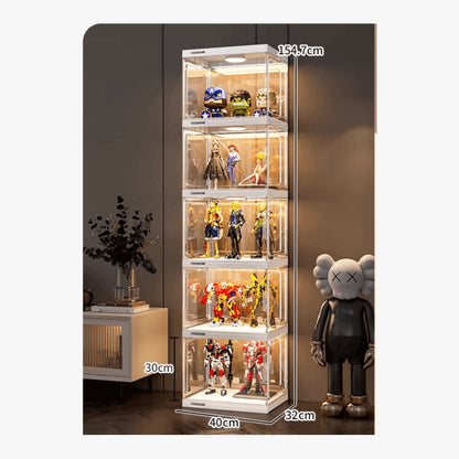 3/4/5/6 Layers Large Clear Perspex Display Cabinet Case – product view 5