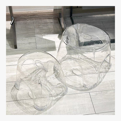 Small Clear Acrylic Stool – product view 2