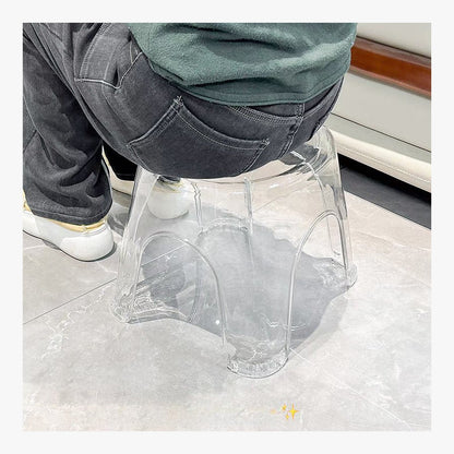 Small Clear Acrylic Stool – product view 4